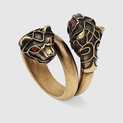 gucci tiger head ring|gucci tiger head slides.